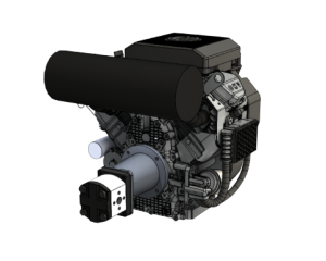 PTM680pro Benzinmotor mit vormontierter Zahnradpumpe Pumpengruppe 2